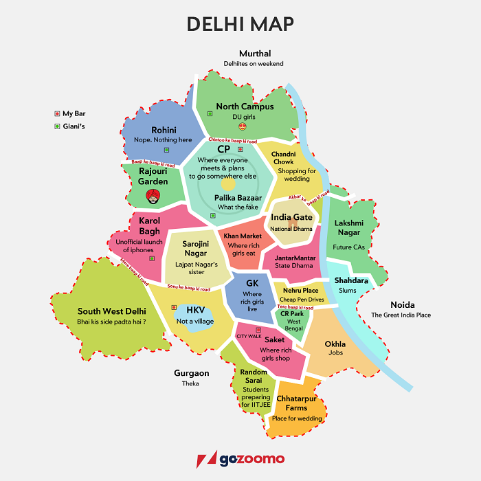 Delhi Map